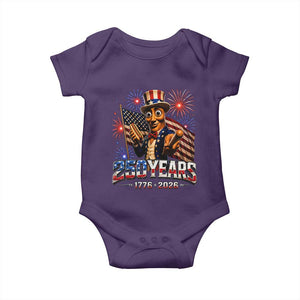 USA 250th Anniversary Tung Tung Sahur Baby Onesie Funny American Anniversary Celebration