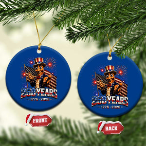 USA 250th Anniversary Tung Tung Sahur Ceramic Ornament Funny American Anniversary Celebration