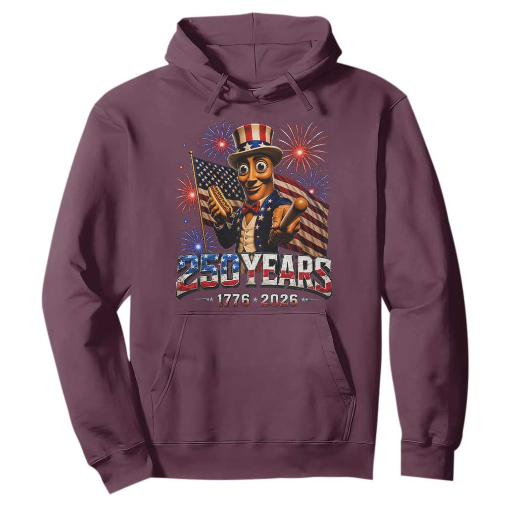 USA 250th Anniversary Tung Tung Sahur Hoodie Funny American Anniversary Celebration