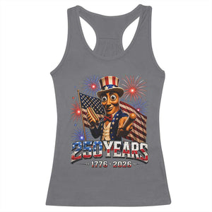 USA 250th Anniversary Tung Tung Sahur Racerback Tank Top Funny American Anniversary Celebration