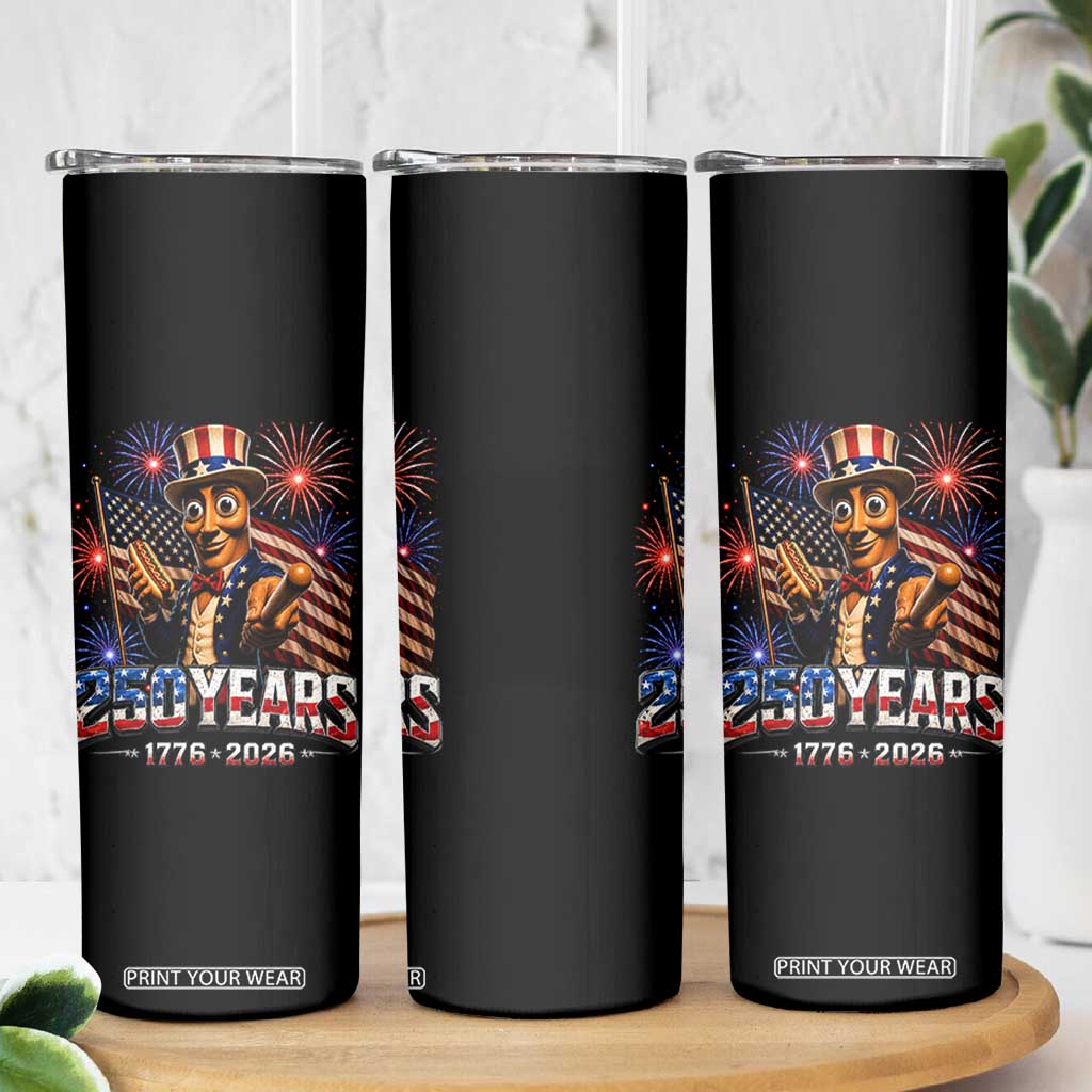 USA 250th Anniversary Tung Tung Sahur Skinny Tumbler Funny American Anniversary Celebration TS12 Print Your Wear