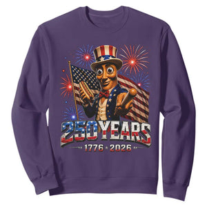 USA 250th Anniversary Tung Tung Sahur Sweatshirt Funny American Anniversary Celebration