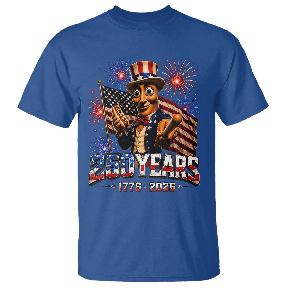 USA 250th Anniversary Tung Tung Sahur T Shirt Funny American Anniversary Celebration