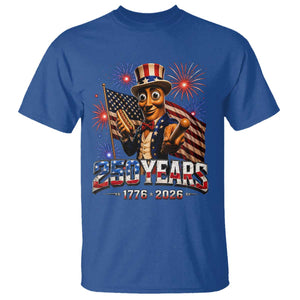USA 250th Anniversary Tung Tung Sahur T Shirt Funny American Anniversary Celebration