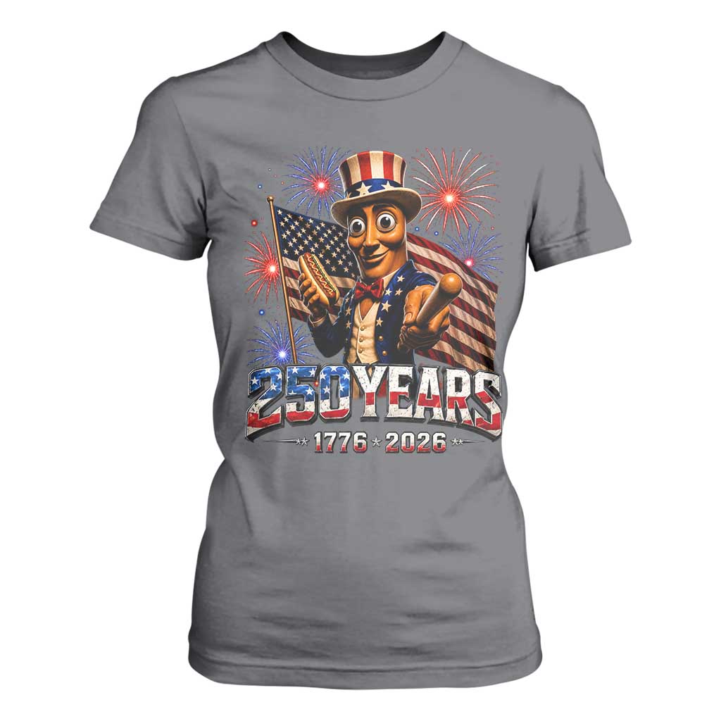 USA 250th Anniversary Tung Tung Sahur T Shirt For Women Funny American Anniversary Celebration