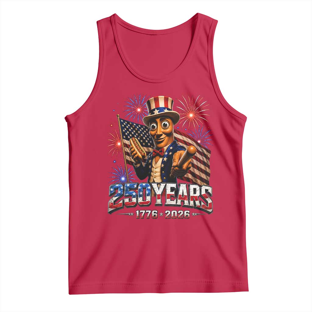USA 250th Anniversary Tung Tung Sahur Tank Top Funny American Anniversary Celebration