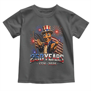 USA 250th Anniversary Tung Tung Sahur Toddler T Shirt Funny American Anniversary Celebration