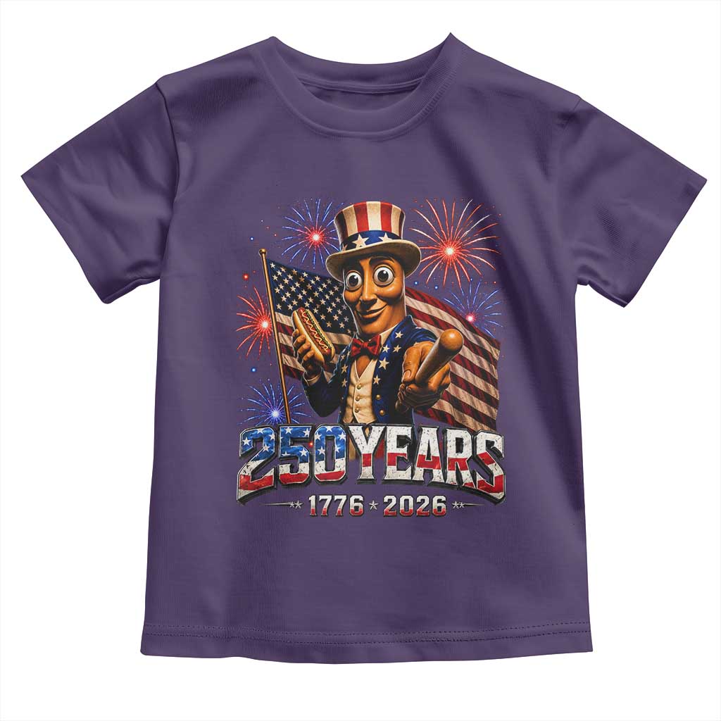 USA 250th Anniversary Tung Tung Sahur Toddler T Shirt Funny American Anniversary Celebration