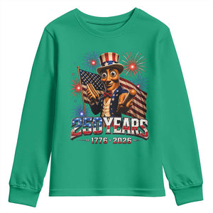 USA 250th Anniversary Tung Tung Sahur Youth Sweatshirt Funny American Anniversary Celebration