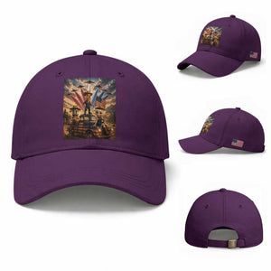 Patriotic Italian Brainrot Farmer Meme Baseball Cap Funny USA Freedom Jet Fighter Graphic
