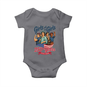 USA 250th Anniversary Feminist Baby Onesie Girls Will Be Girls