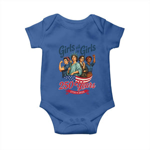 USA 250th Anniversary Feminist Baby Onesie Girls Will Be Girls