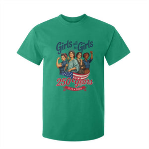 USA 250th Anniversary Feminist T Shirt For Kid Girls Will Be Girls