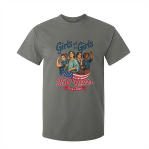 USA 250th Anniversary Feminist T Shirt For Kid Girls Will Be Girls
