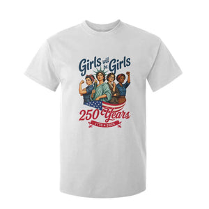 USA 250th Anniversary Feminist T Shirt For Kid Girls Will Be Girls