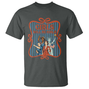 Red White Blue Feminist Pride T Shirt Girls Will Be Girls