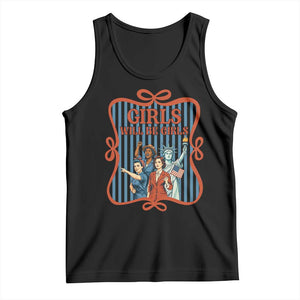 Red White Blue Feminist Pride Tank Top Girls Will Be Girls