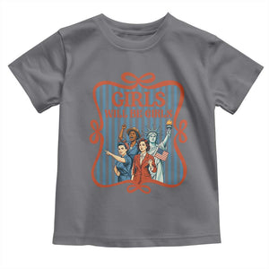 Red White Blue Feminist Pride Toddler T Shirt Girls Will Be Girls