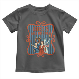 Red White Blue Feminist Pride Toddler T Shirt Girls Will Be Girls