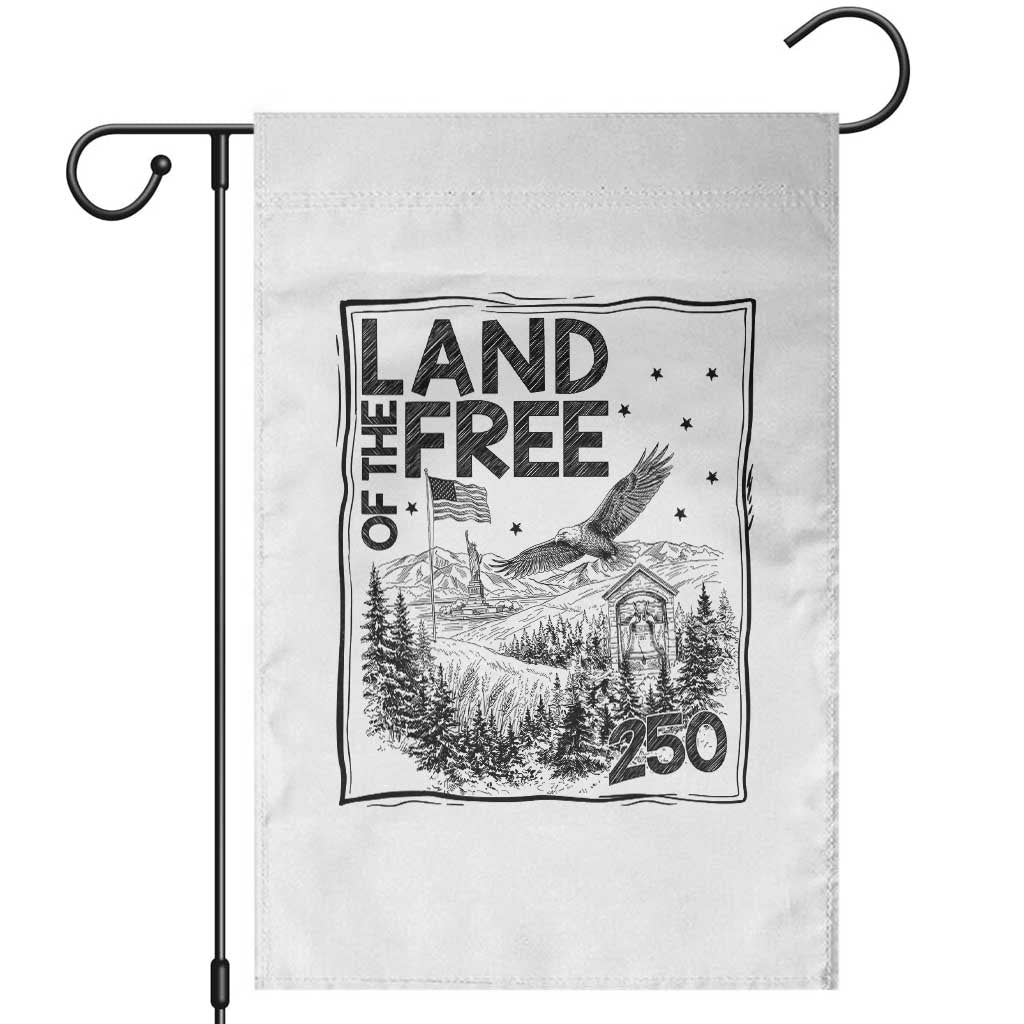 Vintage USA 250 Patriotic Pride Garden Flag Land Of The Free