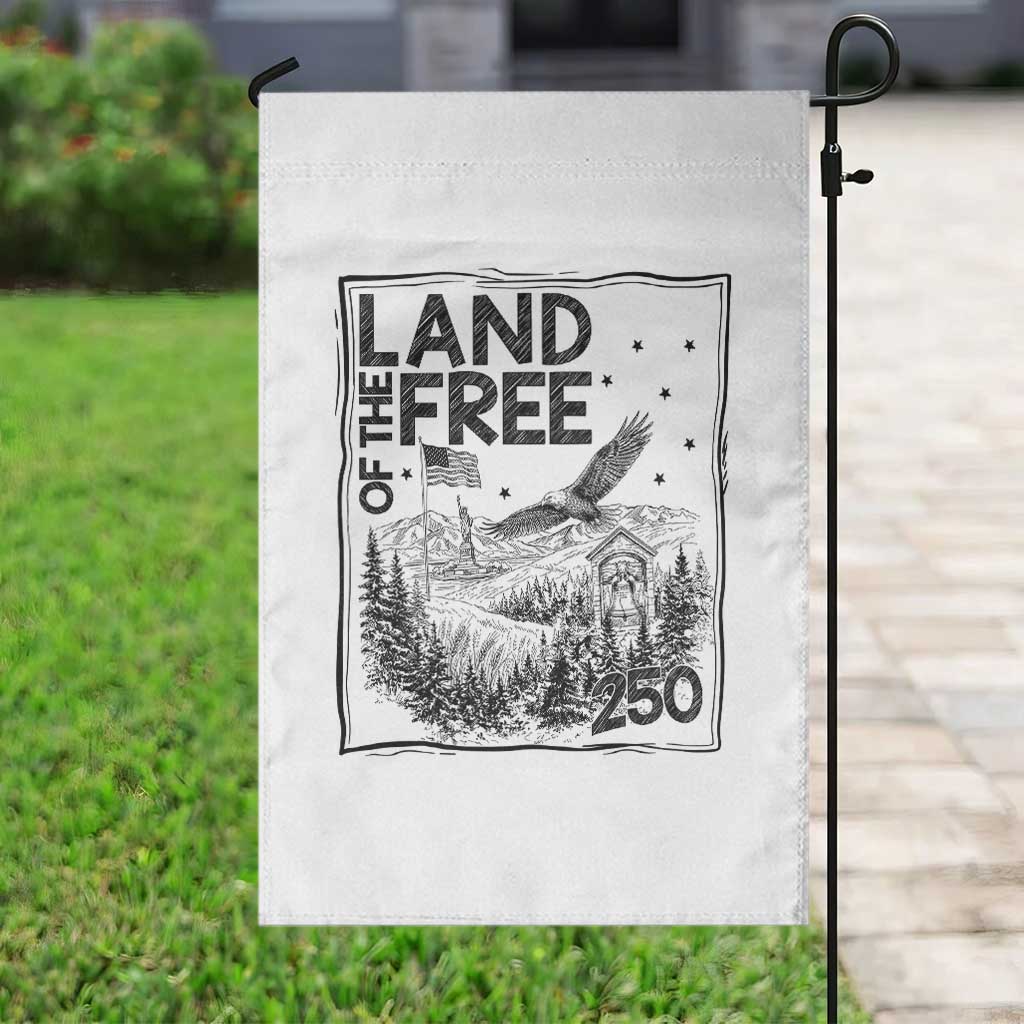 Vintage USA 250 Patriotic Pride Garden Flag Land Of The Free