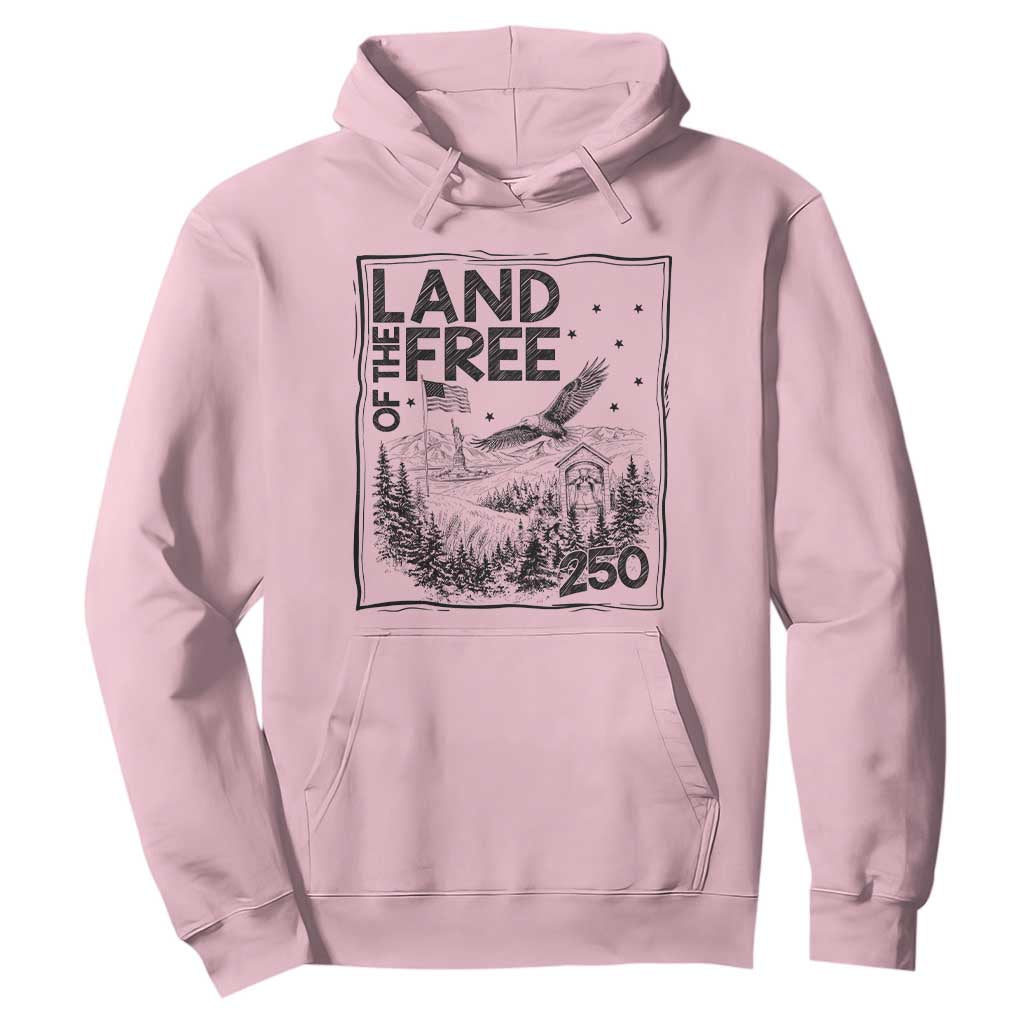 Vintage USA 250 Patriotic Pride Hoodie Land Of The Free