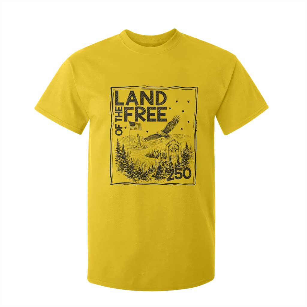 Vintage USA 250 Patriotic Pride T Shirt For Kid Land Of The Free