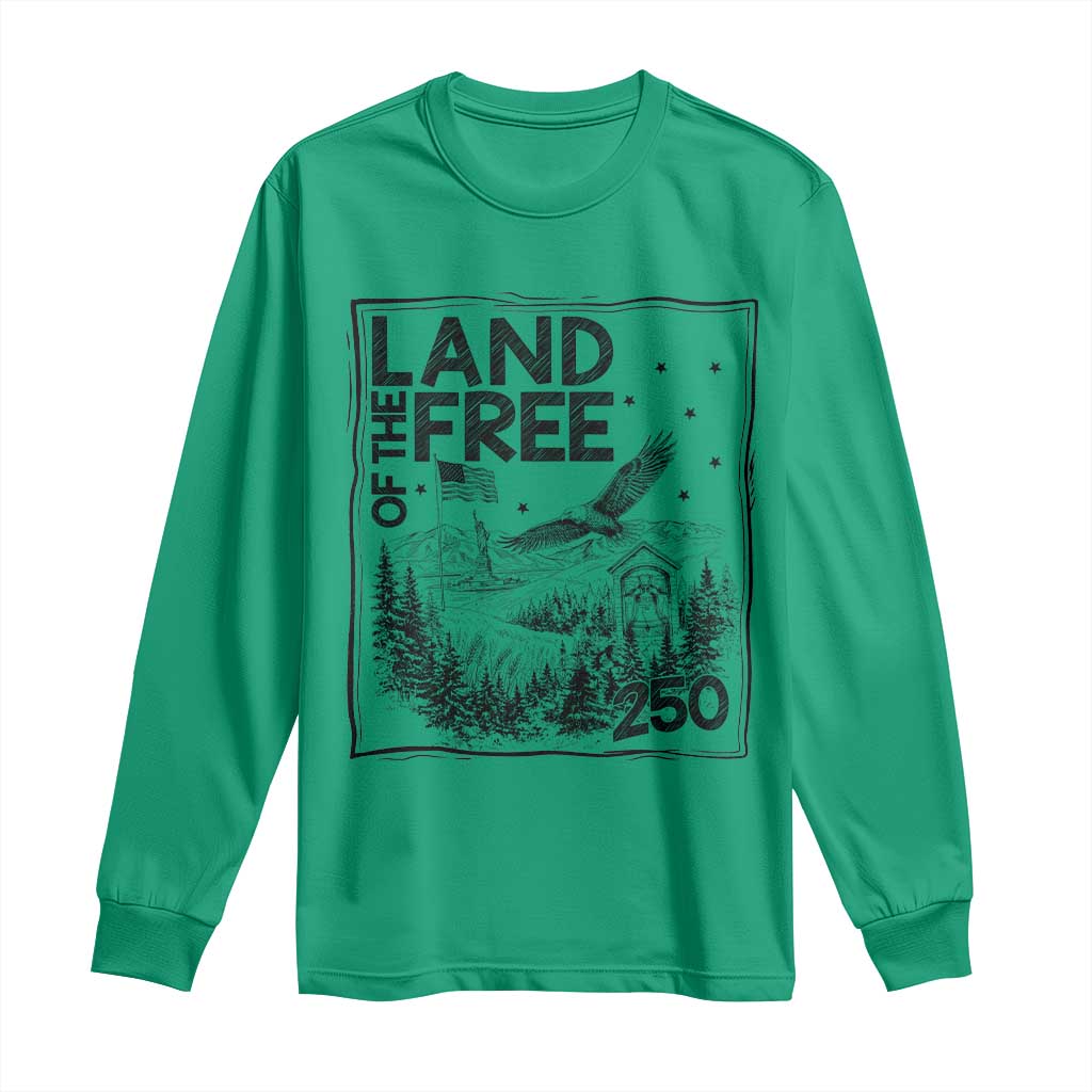 Vintage USA 250 Patriotic Pride Long Sleeve Shirt Land Of The Free