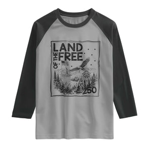 Vintage USA 250 Patriotic Pride Raglan Shirt Land Of The Free