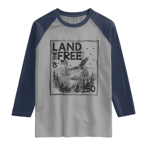 Vintage USA 250 Patriotic Pride Raglan Shirt Land Of The Free