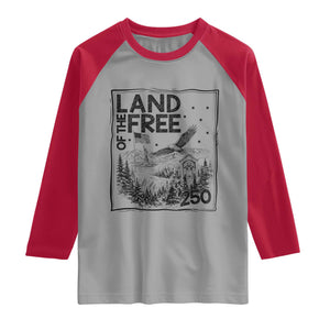 Vintage USA 250 Patriotic Pride Raglan Shirt Land Of The Free