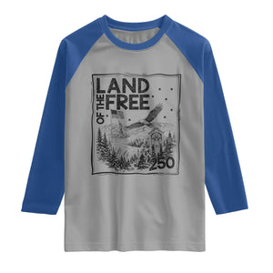 Vintage USA 250 Patriotic Pride Raglan Shirt Land Of The Free