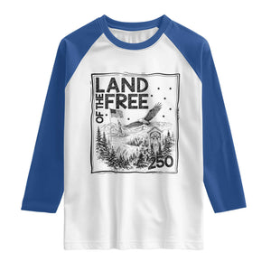 Vintage USA 250 Patriotic Pride Raglan Shirt Land Of The Free