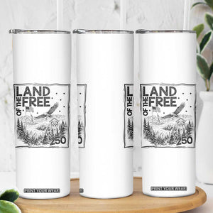Vintage USA 250 Patriotic Pride Skinny Tumbler Land Of The Free