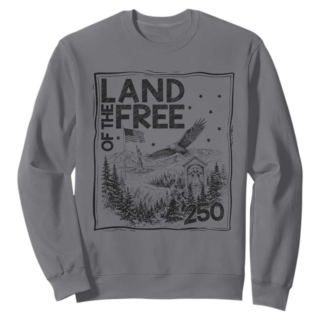 Vintage USA 250 Patriotic Pride Sweatshirt Land Of The Free