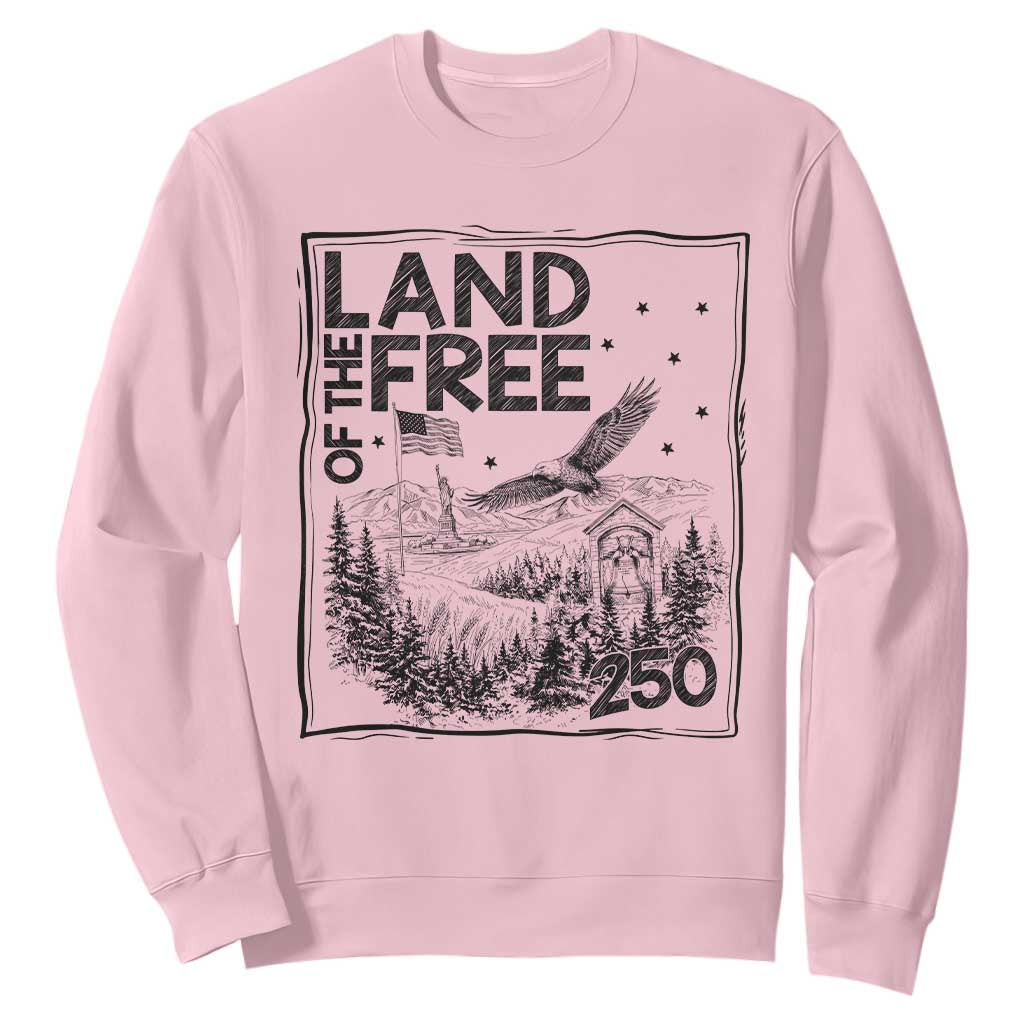Vintage USA 250 Patriotic Pride Sweatshirt Land Of The Free