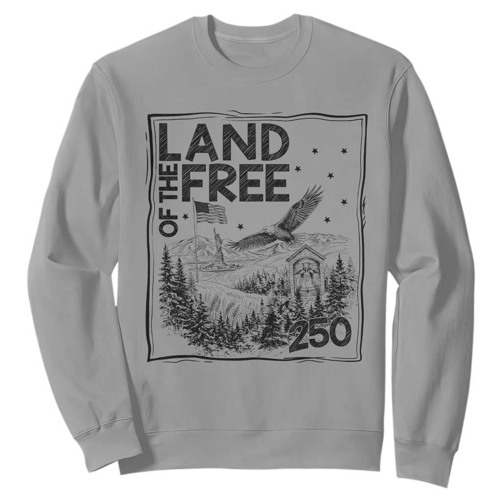 Vintage USA 250 Patriotic Pride Sweatshirt Land Of The Free
