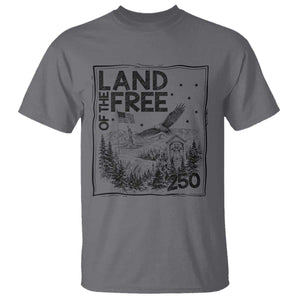 Vintage USA 250 Patriotic Pride T Shirt Land Of The Free TS12 Charcoal Print Your Wear