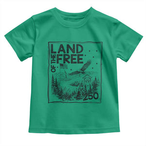 Vintage USA 250 Patriotic Pride Toddler T Shirt Land Of The Free