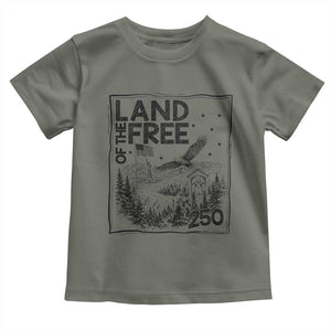 Vintage USA 250 Patriotic Pride Toddler T Shirt Land Of The Free