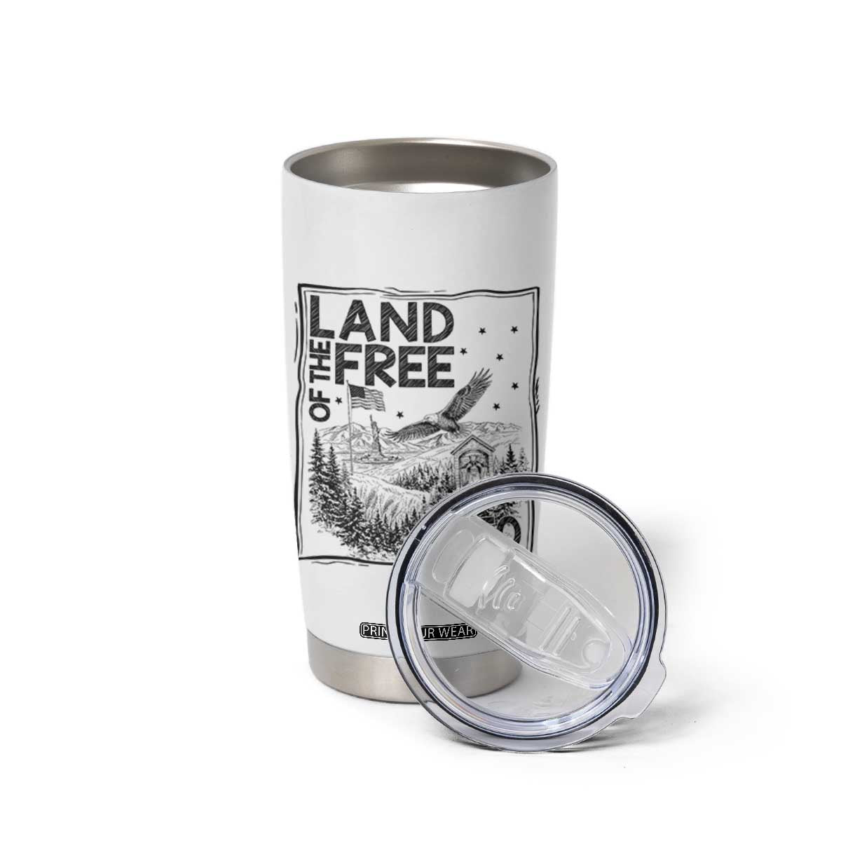 Vintage USA 250 Patriotic Pride Tumbler Cup Land Of The Free TS12 Print Your Wear