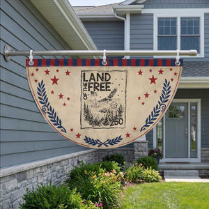 Vintage USA 250 Pride Patriotic Fan Flag Land Of The Free
