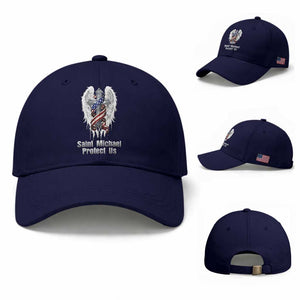 Saint Michael Protect Us American Christian Heritage Baseball Cap Catholic Faith Gift