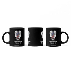 Saint Michael Protect Us American Christian Heritage Coffee Mug Catholic Faith Gift