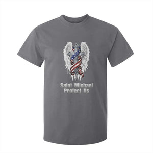 Saint Michael Protect Us American Christian Heritage T Shirt For Kid Catholic Faith Gift