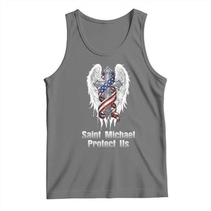 Saint Michael Protect Us American Christian Heritage Tank Top Catholic Faith Gift