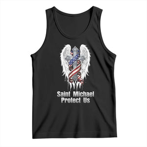 Saint Michael Protect Us American Christian Heritage Tank Top Catholic Faith Gift