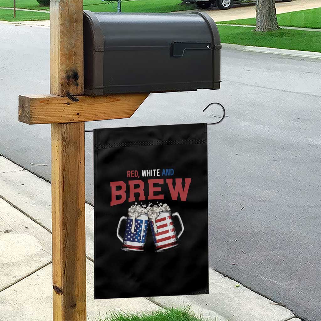 American Flag Beer Lover Garden Flag Red White And Brew