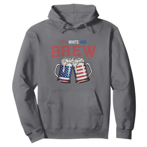 American Flag Beer Lover Hoodie Red White And Brew