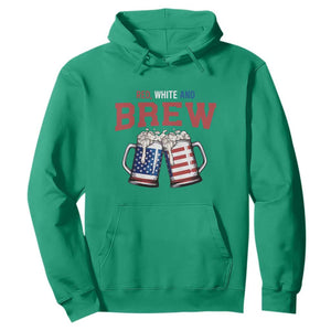 American Flag Beer Lover Hoodie Red White And Brew